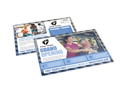 Gym Grand Opening EDDM Postcard Template a75d2euokx preview