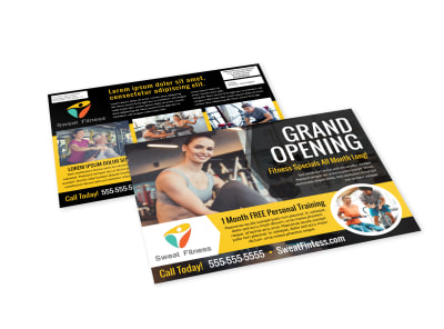 Gym Grand Opening EDDM Postcard Template o9vv4m304d preview