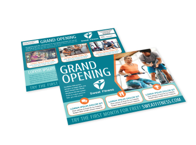 Gym Grand Opening EDDM Postcard Template ot21pi65op preview