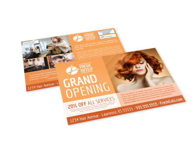 Hair Salon Grand Opening EDDM Postcard Template fz1jgceoni preview