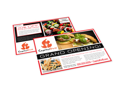 Restaurant Grand Opening EDDM Postcard Template 9vc6yaxfn7 preview