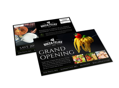 Restaurant Grand Opening EDDM Postcard Template il2msreeul preview