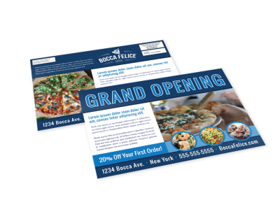 Restaurant Grand Opening EDDM Postcard Template d1b0ymfz2x preview