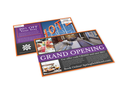 Hotel Grand Opening EDDM Postcard Template 6os9ch3j5t preview