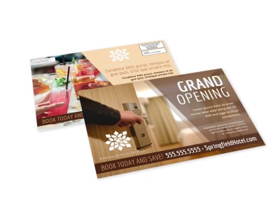 Hotel Grand Opening EDDM Postcard Template cb8xlyqum6 preview