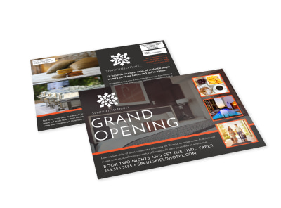 Hotel Grand Opening EDDM Postcard Template qhsndfthyi preview