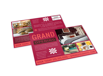 Hotel Grand Opening EDDM Postcard Template xvvxbaf25g preview