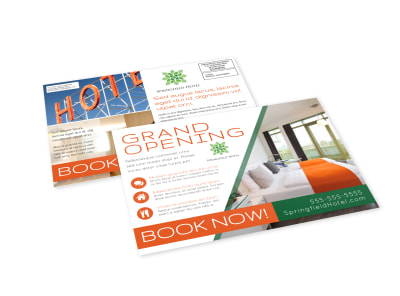 Hotel Grand Opening EDDM Postcard Template h69jehfobe preview