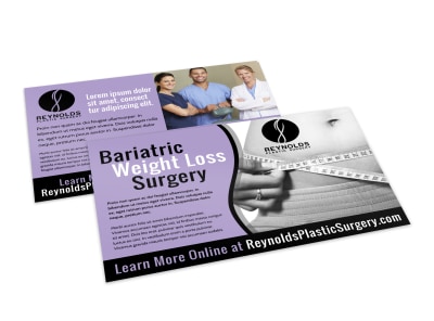 Bariatric Weight Loss Surgery Postcard Template a44jb9kuya preview