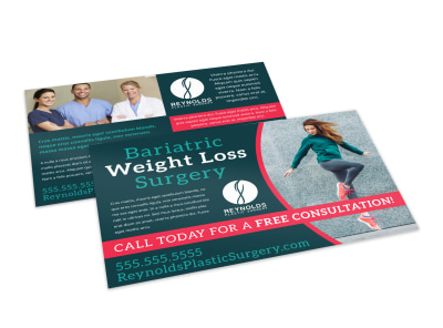 Bariatric Weight Loss Surgery Postcard Template sh5eujy4fm preview