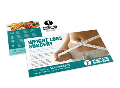 Bariatric Weight Loss Surgery Postcard Template o9xanhakg9 preview