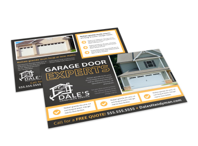 Garage Door Repair Postcard Template 6yil2d4zqv preview