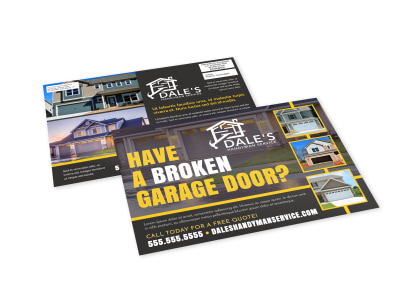 Garage Door Repair EDDM Postcard Template qt6qzpwbs0 preview