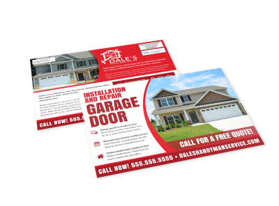 Garage Door Repair EDDM Postcard Template ttibxui06j preview