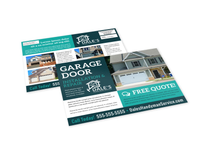 Garage Door Repair EDDM Postcard Template xzjg40j65s preview