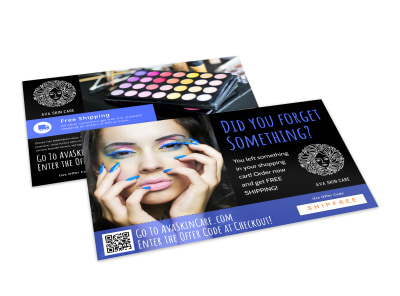 Cart Abandonment Ecommerce Postcard Template gwk04k0879 preview