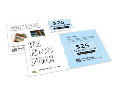 Inactive Customers Ecommerce Postcard Template l5qn4l277k preview