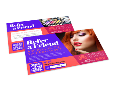 Refer A Friend Ecommerce Postcard Template x9zh35hkku preview