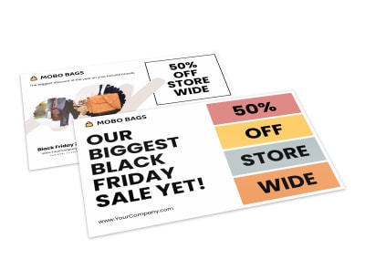 Black Friday Ecommerce Postcard Template yae7b7lt01 preview