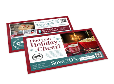 Holiday Ecommerce Postcard Template xyymc0i67j preview