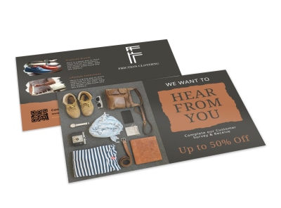 Survey Ecommerce Postcard Template c1yila5nwn preview