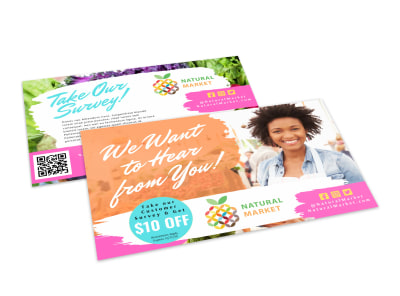 Survey Ecommerce Postcard Template 5slstzkgnn preview