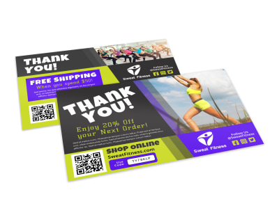 Thank You Ecommerce Postcard Template olngmguqxk preview