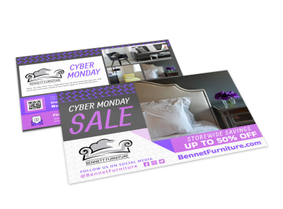 Cyber Monday Ecommerce Postcard Template n2gj7qxp1i preview