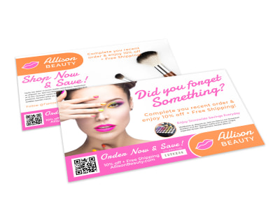 Cart Abandonment Ecommerce Postcard Template j6ow7tib73 preview
