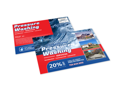 Pressure Washing EDDM Postcard Template fh571lq4ll preview