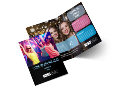 VIP Night Club Party Bi-Fold Brochure Template 2 preview