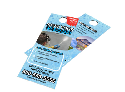 Promotional Pressure Washing Door Hanger Template w7hmepq0lh preview