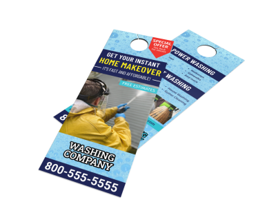 Pressure Washing Door Hangers Template Preview