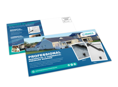 Pressure Washing EDDM Postcard Template t95ogkk5xe preview