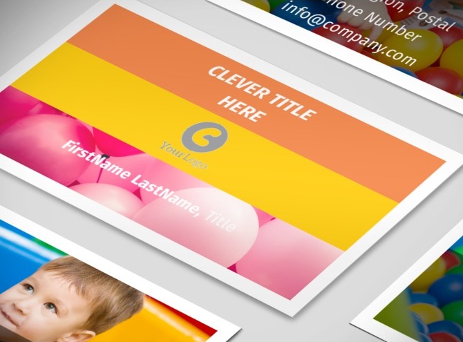 Party Rental Supplies Business Card Template