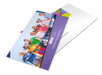 Fun School Party Postcard Template 2 preview