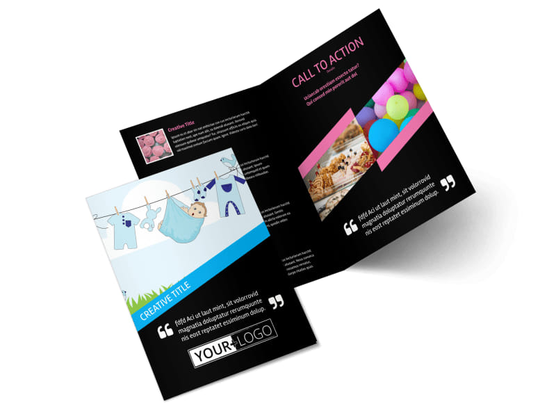 Baby Shower Service Brochure Template