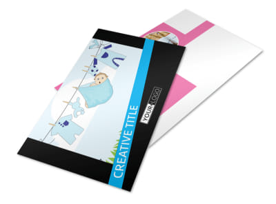 Baby Shower Service Postcard Template 2 preview