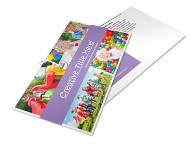 Generic Children Party Postcard Template preview