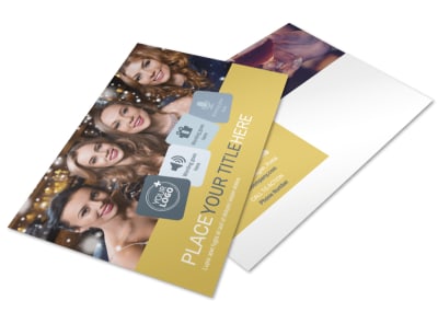 Generic Adult Party Postcard Template 2 preview