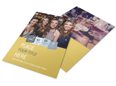 Generic Adult Party Flyer Template preview