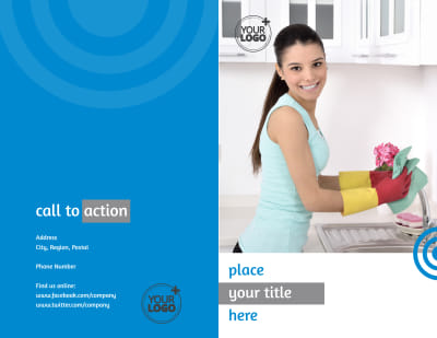 House Cleaning Service Brochure Template Preview 1