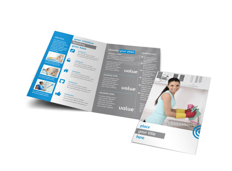 House Cleaning Service Brochure Template Preview 1