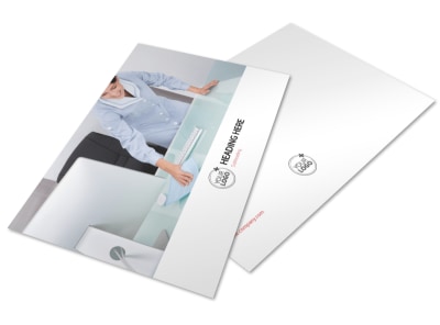 Office Cleaning Postcard Template preview