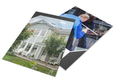 Window Cleaning & Pressure Washing Flyer Template preview