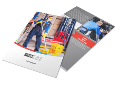 Industrial Cleaning Flyer Template preview
