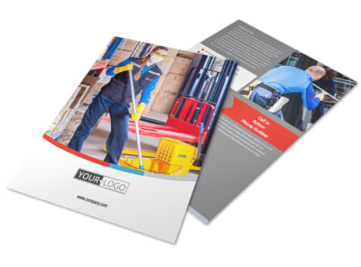Industrial Cleaning Flyer Template preview