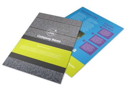 Roof Cleaning Flyer Template preview