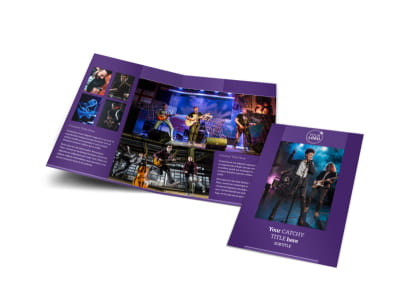 Music Concert Bi-Fold Brochure Template preview