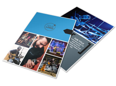 Live Music Band Flyer Template preview